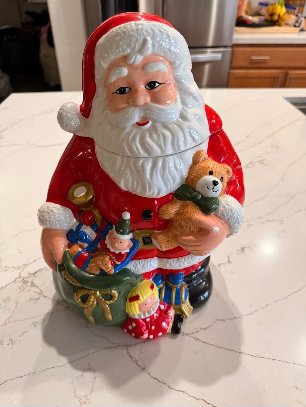 Vintage JC Penney Home Collection 12" Santa Claus Cookie Jar Christmas